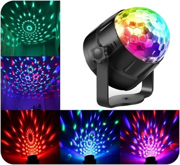 СВЕТОДИОДНЫЙ ПРОЕКТОР DISCO BALL RGB ДЛЯ ВЕЧЕРИНКИ ЛАЗЕР + ПУЛЬТ ДИСТАНЦИОННОГО УПРАВЛЕНИЯ