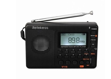 Odtwarzacz MP3 Radio Retekess V-115 FM / AM / SW