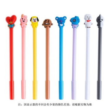 8XCIENKOPIS BT21 bts gumowy DŁUGOPIS DZIECIĘCY