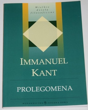 IMMANUEL KANT, PROLEGOMENA