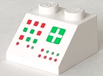 Lego 3039p34 Nadruk 2x2 Biały 1 szt