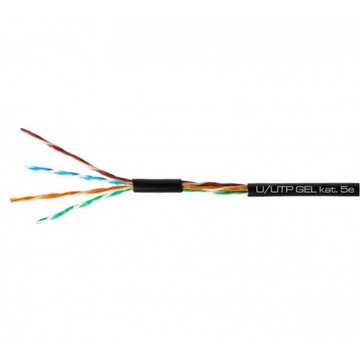 Kabel sieciowy U/UTP LAN kat. 5e żelowany