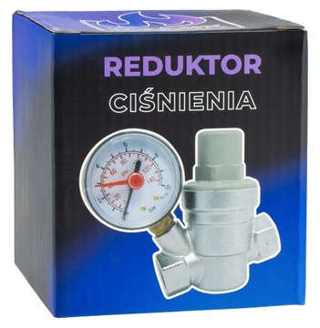 REDUKTOR CIŚNIENIA WODY Z MANOMETREM 1'' DN25 REGULATOR 1,5-6,5 BAR DAMIX