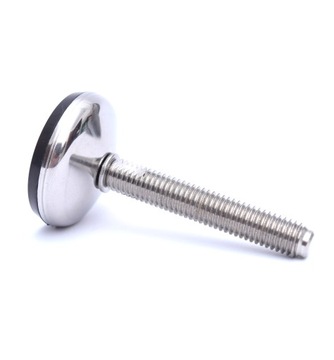 MINI STOPA STOPKA WAHLIWA DO MASZYN NÓŻKA REGULOWANA INOX Ø 40 M10x50 BLACK