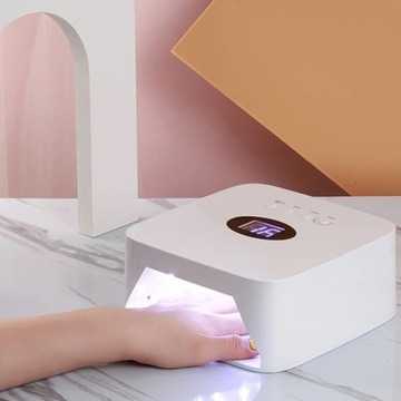 Перезаряжаемая мобильная лампа для ногтей, двойная УФ/светодиодная, 54 Вт S50