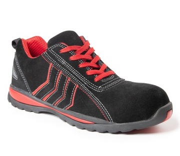 BUTY ROBOCZE OCHRONNE Z NOSKIEM CZARNE PÓŁBUTY 42