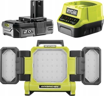 Галоген -светодиодная лампа Гибрид Ryobi RLPH18 3000L 2AH