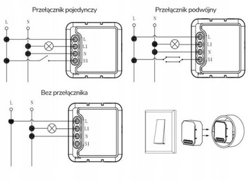 Модуль мини-реле OXT 1 схема ZigBee TUYA