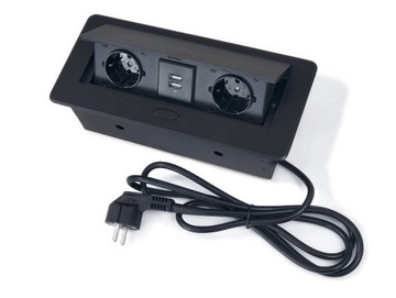 Gniazdo wpuszczane w blat z USB