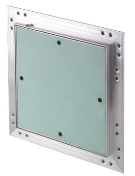 Лючок ревизионный алюминиевый 30х50 Замок KRAL20