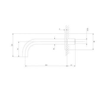 OMNIRES ЗОЛОТОЙ ИЗЛИВ ДЛЯ ВАННЫ