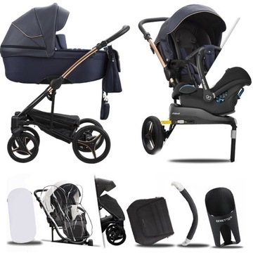 BEBETTO 4W1 TORINO SI 04 MIEDŹ I CABRIOFIX + BAZA