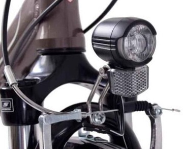 ПЕРЕДНЯЯ ВЕЛОСИПЕДНАЯ ФОНАРЬ НА ДИНАМО СВЕТОДИОДНАЯ ЛАМПА + ОТРАЖЕНИЕ