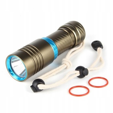 1600 lumenów IPX8, latarka EDC na kemping, piesze