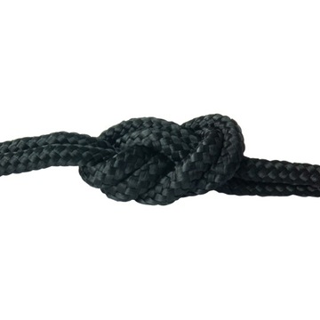 Lina POLIPROPYLENOWA 2mm Pleciona CZARNA Gładka 5m