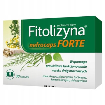 FITOLIZYNA NEFROCAPS FORTE x 30 KAPSUŁEK UKŁAD MOCZOWY POLPHARMA