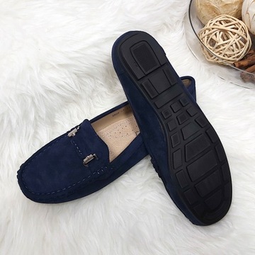 ЖЕНСКИЕ МОКАСИНЫ БОЛЬШОГО РАЗМЕРА, КОЖАНАЯ СТЕЛКА 41