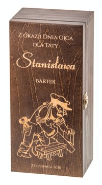 Skrzynka na whisky DZIEŃ OJCA prezent dla TATY!!