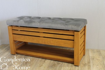 SIEDZISKO PIKOWANE MODENA PUFA SCHOWEK PÓŁKA 100cm