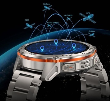 Smartwatch Kospet Tank T3 Ultra2 Special Edition Czarny GPS IP69K Pancerny