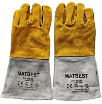 Толстые сварочные перчатки Matbest MIG/MAG, размер 10