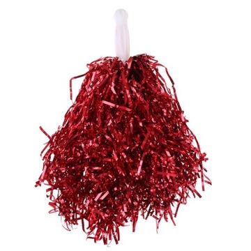 POMPON CHEERLEADERKI czirliderka pompony CZERWONY
