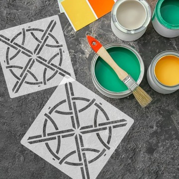 ШАБЛОН РАСКРАСКИ для плитки ТАРРАГОНА 30х30см