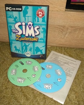 THE SIMS 1 ZWIERZAKI PL / DB+, BDB /