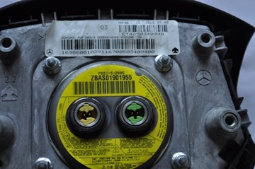 MERCEDES A W169 AIRBAG ULOŽENÍ ŘIDIČE 1618289940