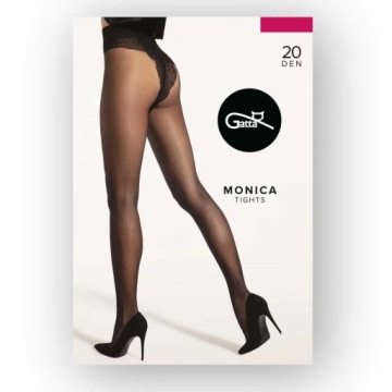 Колготки GATTA Monica из микрофибры 20den черные 3