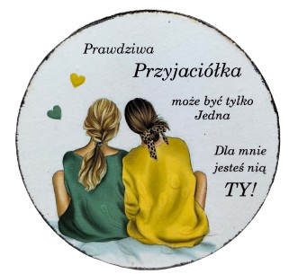 PODKŁADKA POD KUBEK DLA PRZYJACIÓŁKI DECOUPAGE