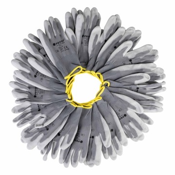 ЗАЩИТНЫЕ РАБОЧИЕ ПЕРЧАТКИ С ПОЛИУРЕТАНОВЫМ ПРОФИЛЬНЫМ СЕРЫМ Размер 9 10 пар