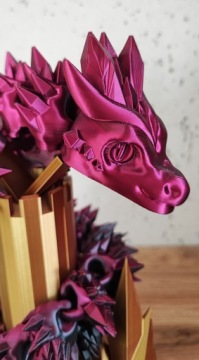 ДРАКОН КРИСТАЛЛ ДРАКОН TikTok 76 см + ЗОЛОТАЯ ОСНОВА Брелок для ключей! В ПОДАРОК!