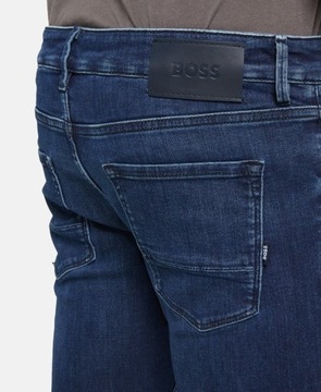 Eleganckie spodnie męskie jeansowe HUGO BOSS jeansy r. 33X34 extra slim fit