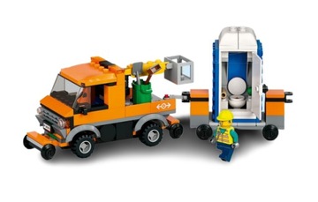 LEGO 60335 City Sam Pojazd serwisowy + Przyczepa Toi Toi 60198 3677 60336