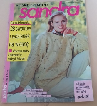 Czasopismo Dzianiny Sandra 2/92