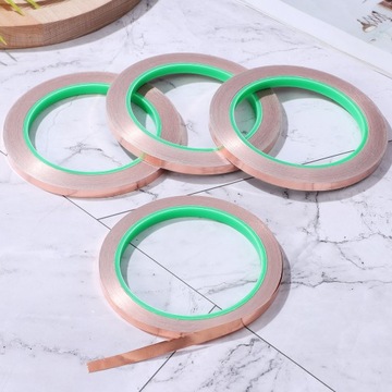 ПРОВОДЯЩАЯ ЛЕНТА ИЗ МЕДНОЙ ФОЛЬГИ САМОКЛЕЯЩАЯСЯ ЭЛЕКТРИЧЕСКАЯ ЛЕНТА 4 РОЛИКА