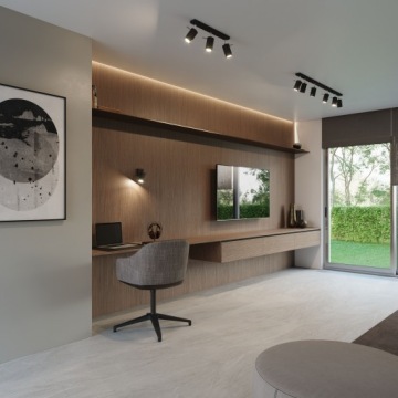 Настенный светильник RING черный с выключателем GU10 SOLLUX