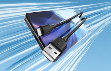 VENTION USB КАБЕЛЬ USB-A–USB-C QC 3A КАБЕЛЬ ДЛЯ ЗАРЯДНОГО УСТРОЙСТВА ТЕЛЕФОНА 0,5 М