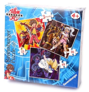 Пазл Ravensburger Bakugan 49 деталей Пазл 072088