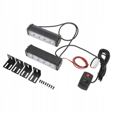 8 awaryjne światło stroboskopowe LED 12V 24V IP67
