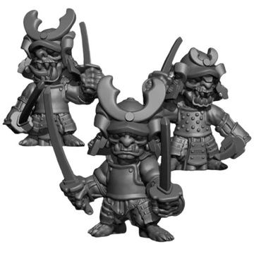 Samurai Goblins with Swords Marna Drukarnia