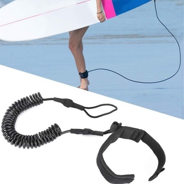 LINKA BEZPIECZEŃSTWA ZABEZPIECZAJĄCA DO DESKI SUP SMYCZ NA KOSTKĘ DŁUGA 3m