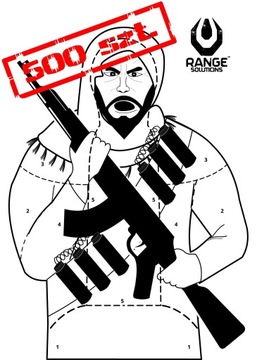 Tarcze strzeleckie RS-Terrorist 500szt Terrorysta