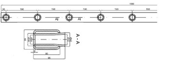 Вилы-балки с втулками для погрузчика «Крокодил» TUR 6