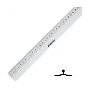Leniar Linijka z uchwytem 50cm podcięcie Metal
