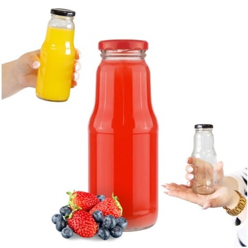 5x Butelka FRUIT na sok soczek 300ml + WIECZKO