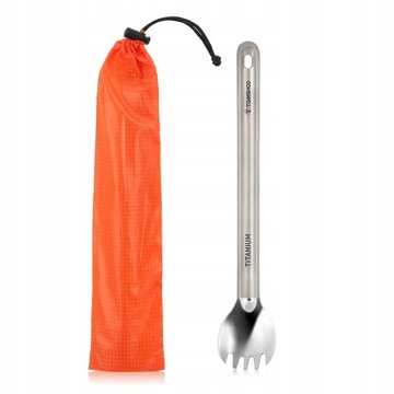 Camping Spork Tytanowa Spork z długą rączką