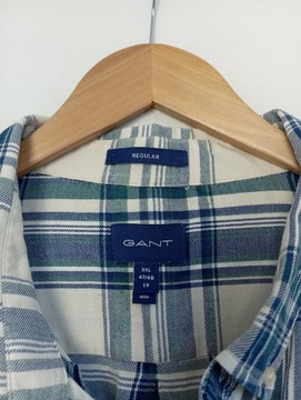 ATS koszula GANT bawełna kratka 3XL