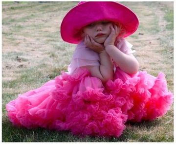 SPÓDNICZKA TIULOWA TUTU MIĘKKA PUSZYSTA 0-2 LATA